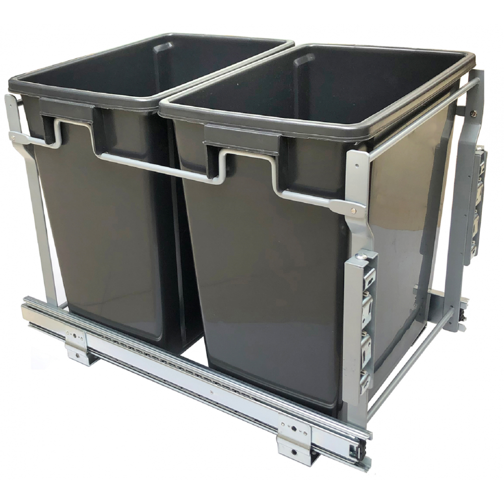 Pull-out Trash Bin With Full Extension Soft Close Slides Pull-out Trash Bin With Full Extension Soft Close Slides