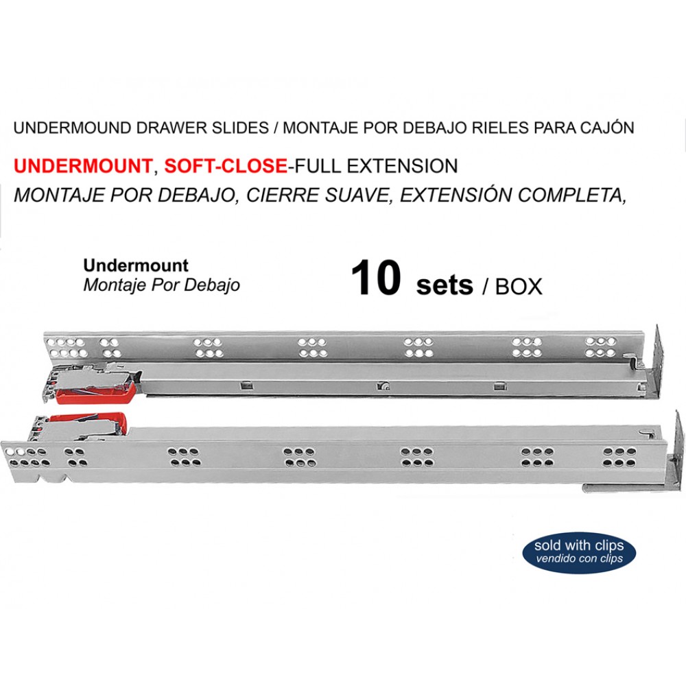 ▲DJH UNDERMOUNT SOFT-CLOSE DRAWER SLIDES, FULL EXTENSION ▲DJH UNDERMOUNT SOFT-CLOSE DRAWER SLIDES, FULL EXTENSION