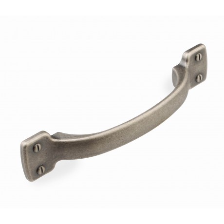  P88572/96AP 3-3/4" inch (96mm) Beautiful Vintage Classic Elegent Style Design Antique Pewter Kitchen Cabinet Pull Handle Closet Wood Door Pull handle Cabinet Door Decorative Hardware Home Decor Cabinet Furniture Pull Drawer Handle Cupboard