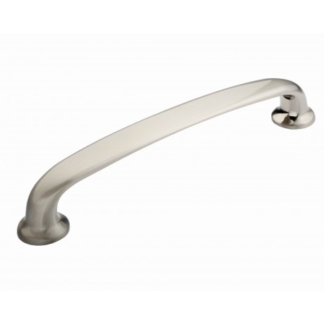  6-1/4" inch (160mm) P88596/160SN Slightly Brushed Satin Nickel post-modern design Style Kitchen Cabinet Pull Handle Closet Wood Door Pull handle Cabinet Door Decorative Hardware Home Decor Cabinet Furniture Pull Drawer Handle Cupboard Pull