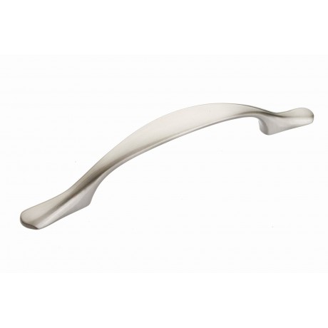  3-3/4" inch (96mm) P88026/96SN Slightly Brushed Satin Nickel Modern Style Kitchen Cabinet Pull Handle Closet Wood Door Pull handle Cabinet Door Decorative Hardware Home Decor Cabinet Furniture Pull Drawer Handle Cupboard Pull