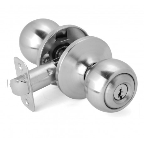 Amdecor D5763 Tubular Door Knob Lock Entry Passage Bath Dummy Lockset SN ORB