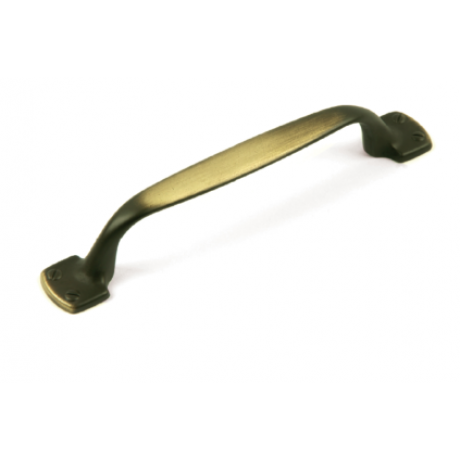  P88009/96AEH 3-3/4 " inch (96mm) Beautiful Vintage Hand Rubbed Antique English Brass Kitchen Cabinet Pull Handle Closet Wood Door Pull handle Cabinet Door Decorative Cabinet Hardware Home Decor Furniture Pull Drawer Handle Cupboard Pull