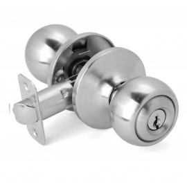 Amdecor D5763 Tubular Door Knob Lock Entry Passage Bath Dummy Lockset SN ORB